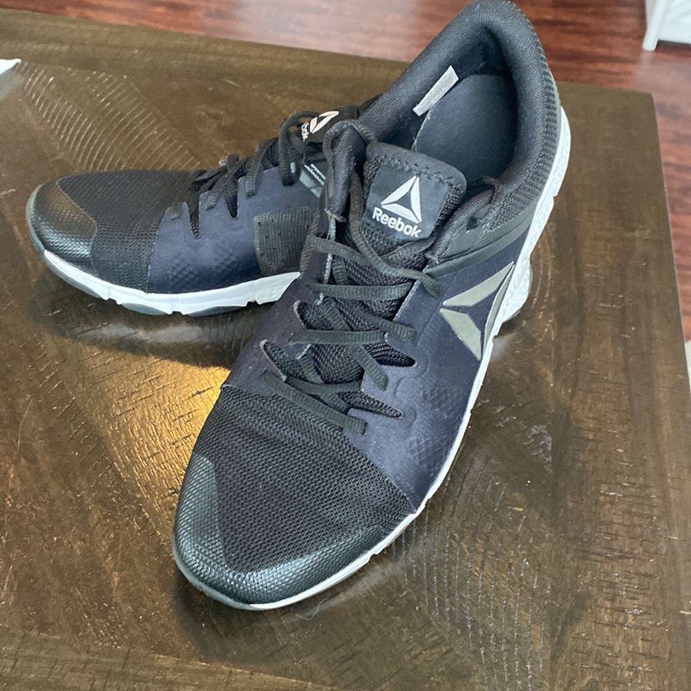 Reebok Black/White Trainer Shoes